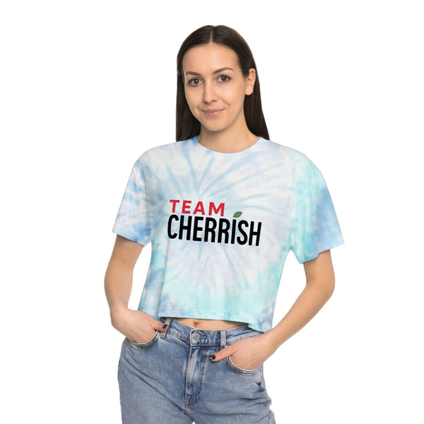 TEAM CHERRiSH Women's Tie-Dye Crop Tee - Cherrish Your Health